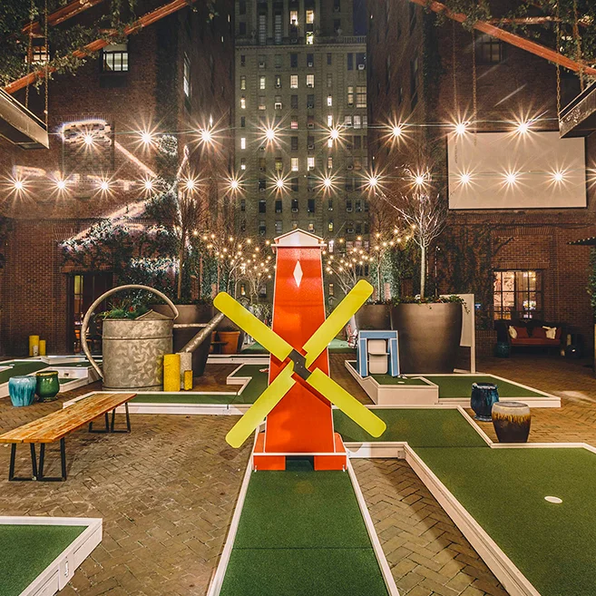 Putt Putt Park Mini Golf Pop-Up Experience Opens at New York's Hudson Hotel