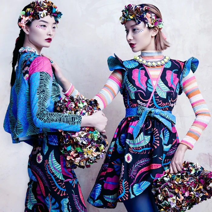 Natacha Duarte Uses Felt-Tip Markers to Create Exotic Prints for Celiab's AW15 Collection