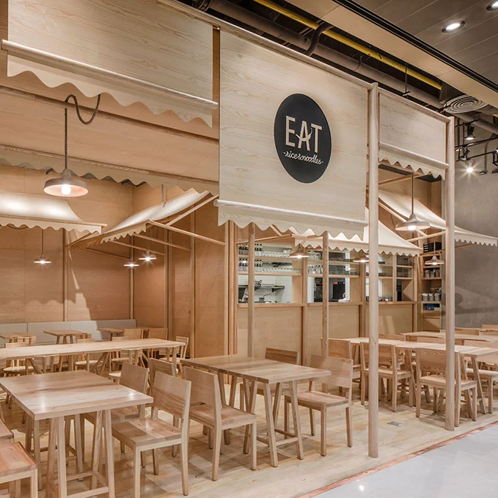 Wood Chipping: Onion Designs All Wood Eatery at Emquartier