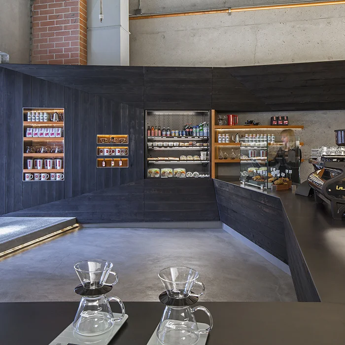 Coffee Black: The Charred-Wood Forms of Coffee Bar Kearny