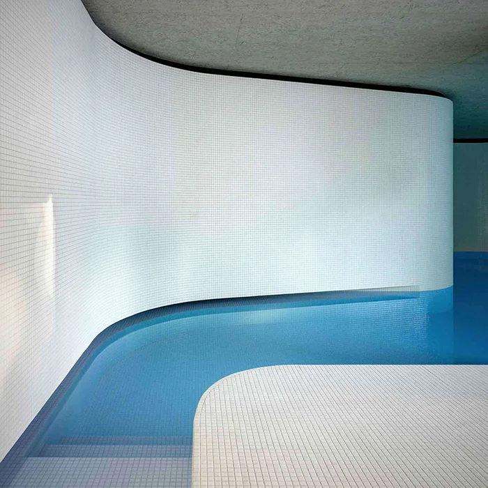 Sculptural Swim: Act_romegialli designs indoor swimming pool in historical Italian home