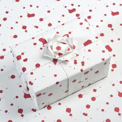 Blood Splatter Wrapping Paper