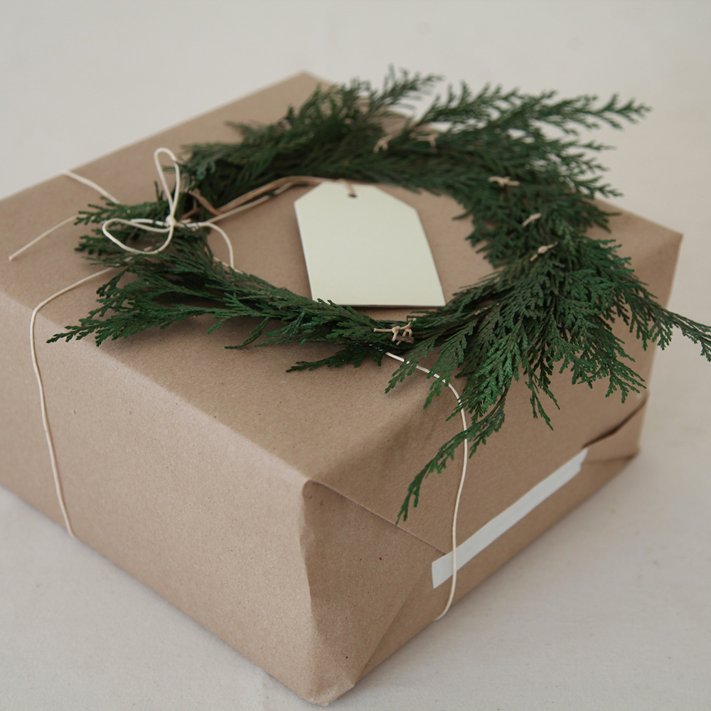 Top your gift with a wreath 