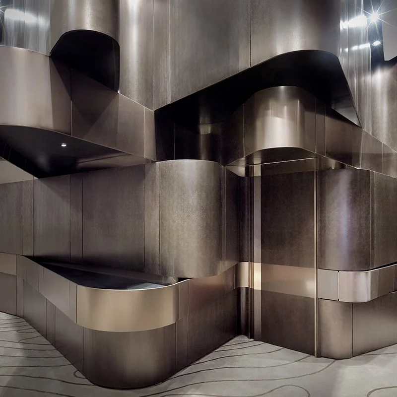 One Plus Partnership sculpt curved walls inspired by rough seas
