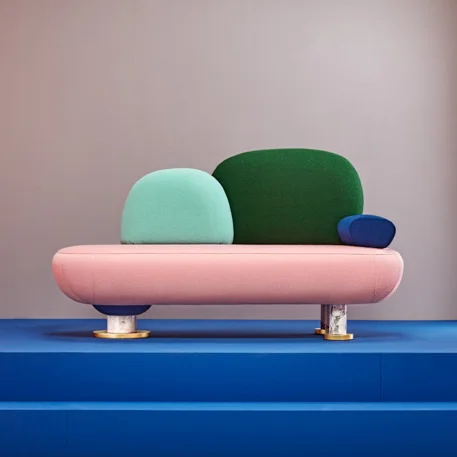 Masquespacio goes Memphis with “Toadstool” furniture collection for Missana