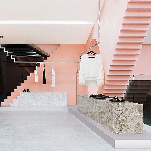 Annnnnnnagrama steps it up with design of Novelty's #NYC outpost #pink #interiodesign #thisisnewyork @anagramastudio