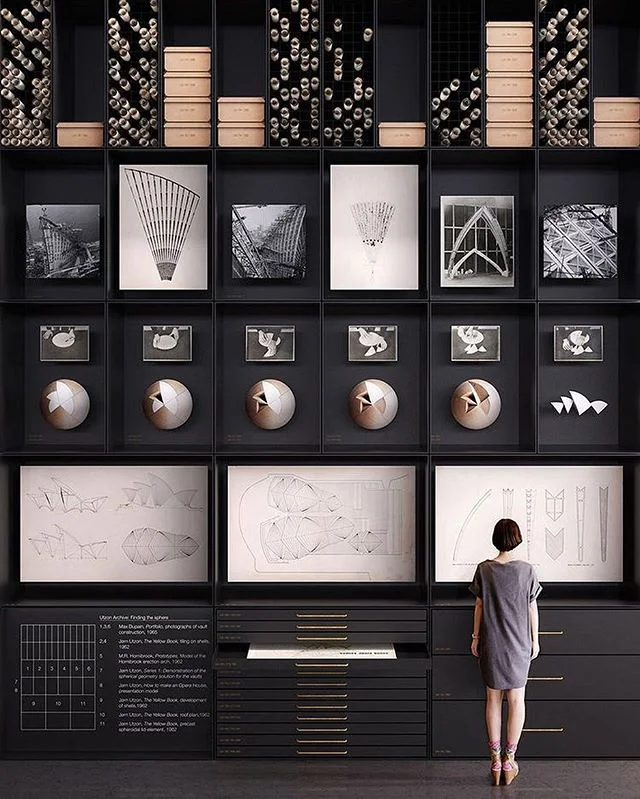 Original blueprints on display at Trias' proposed Museum of Architecture MA|UA in #Sydney @trias.studio