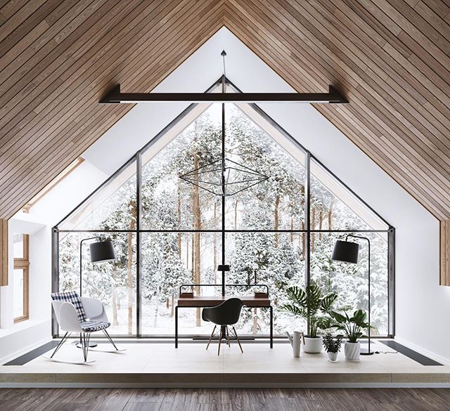 61Architects' Landform House, built with intimate viewing spaces to stop and admire its forest surroundings. #winterwonderland #architecture