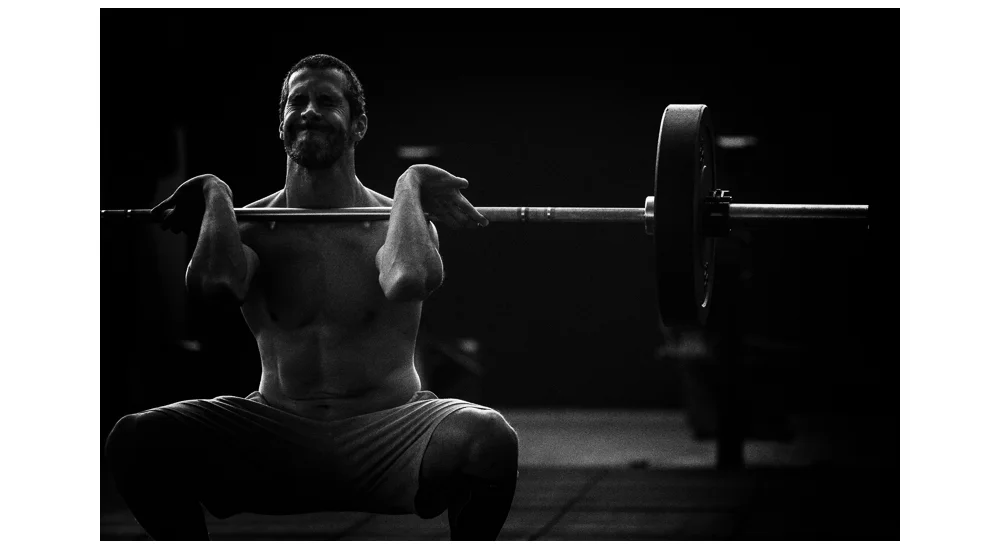 Gonçalo Barriga-CrossFit athlete with barbell