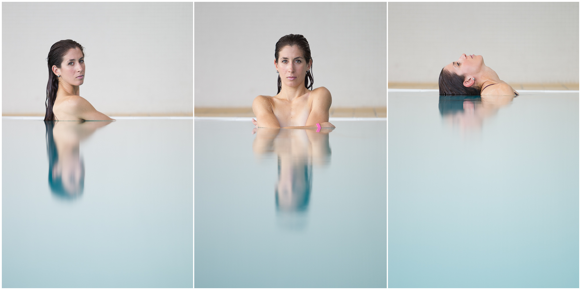 Gonçalo Barriga Photographer - Portrait of Female Athlete in Swimming Pool