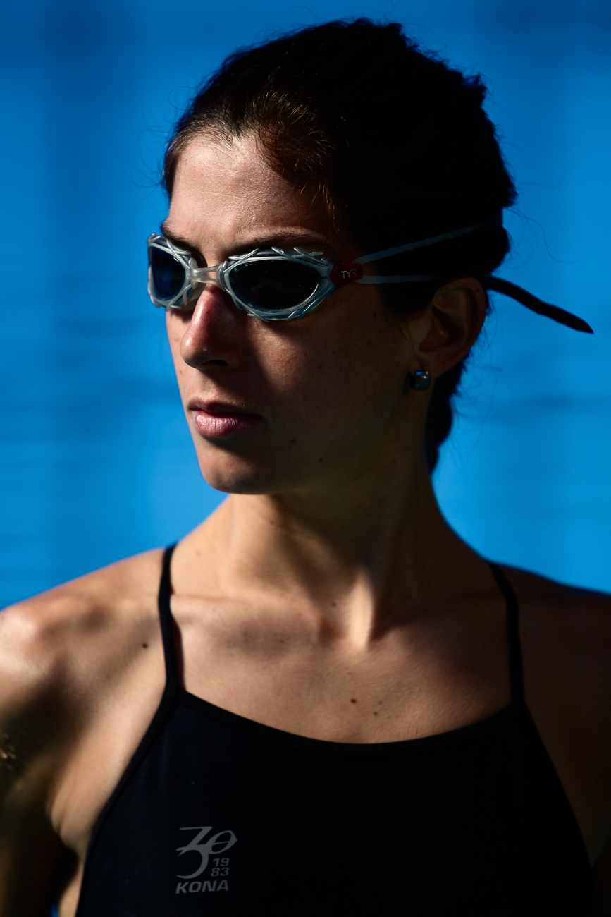 Gonçalo Barriga Photographer - Portrait of Female Athlete at Swimming Pool