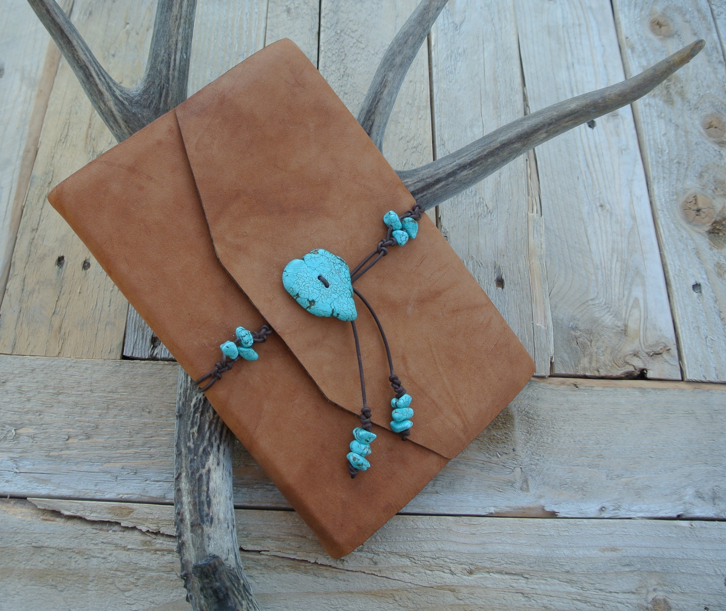 Circle M-Brand Leather Journal - turquoise.JPG