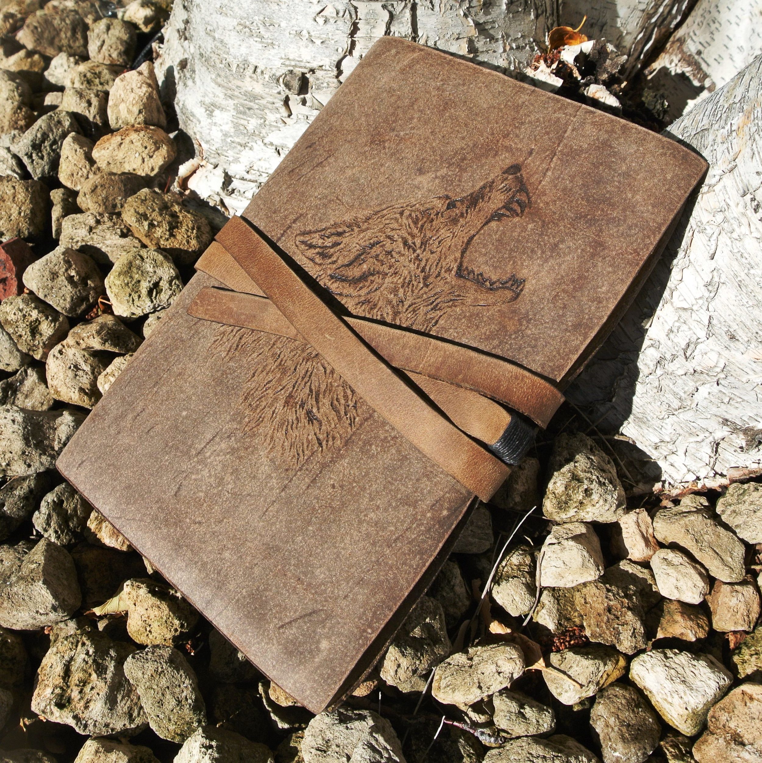 Circle M Brand - WOLF leather journal.JPG