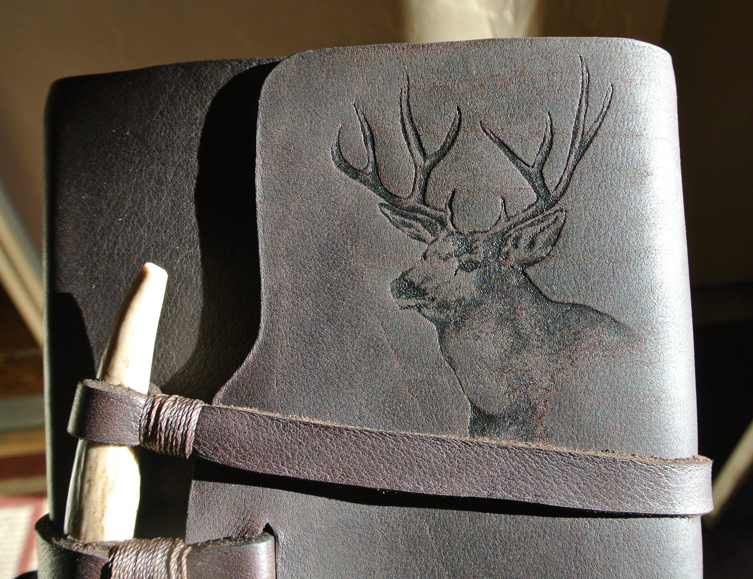 Circle M-Brand - Deer Engraving.JPG