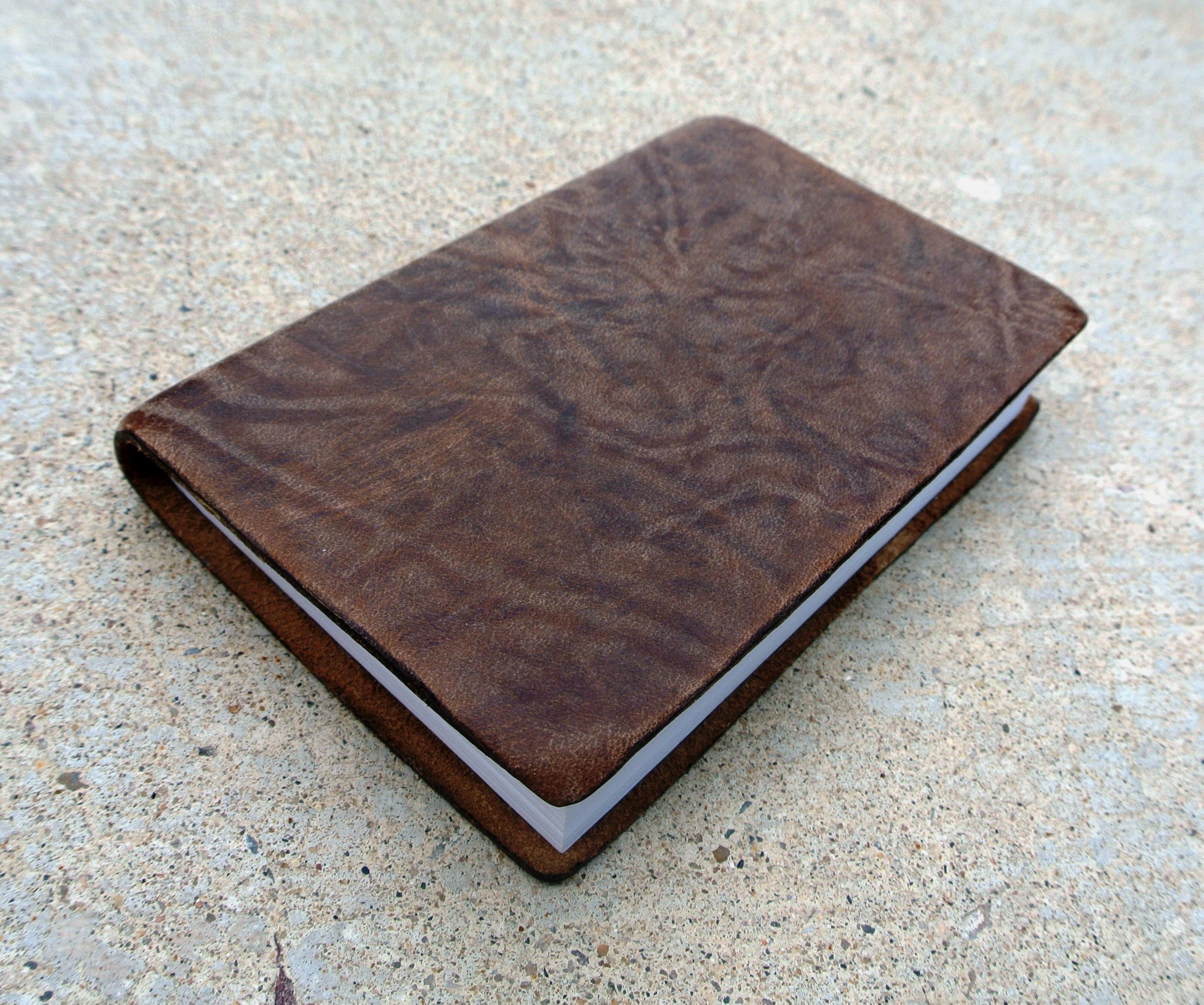 Circle M Brand - mini Book of Mormon with leather binding.JPG