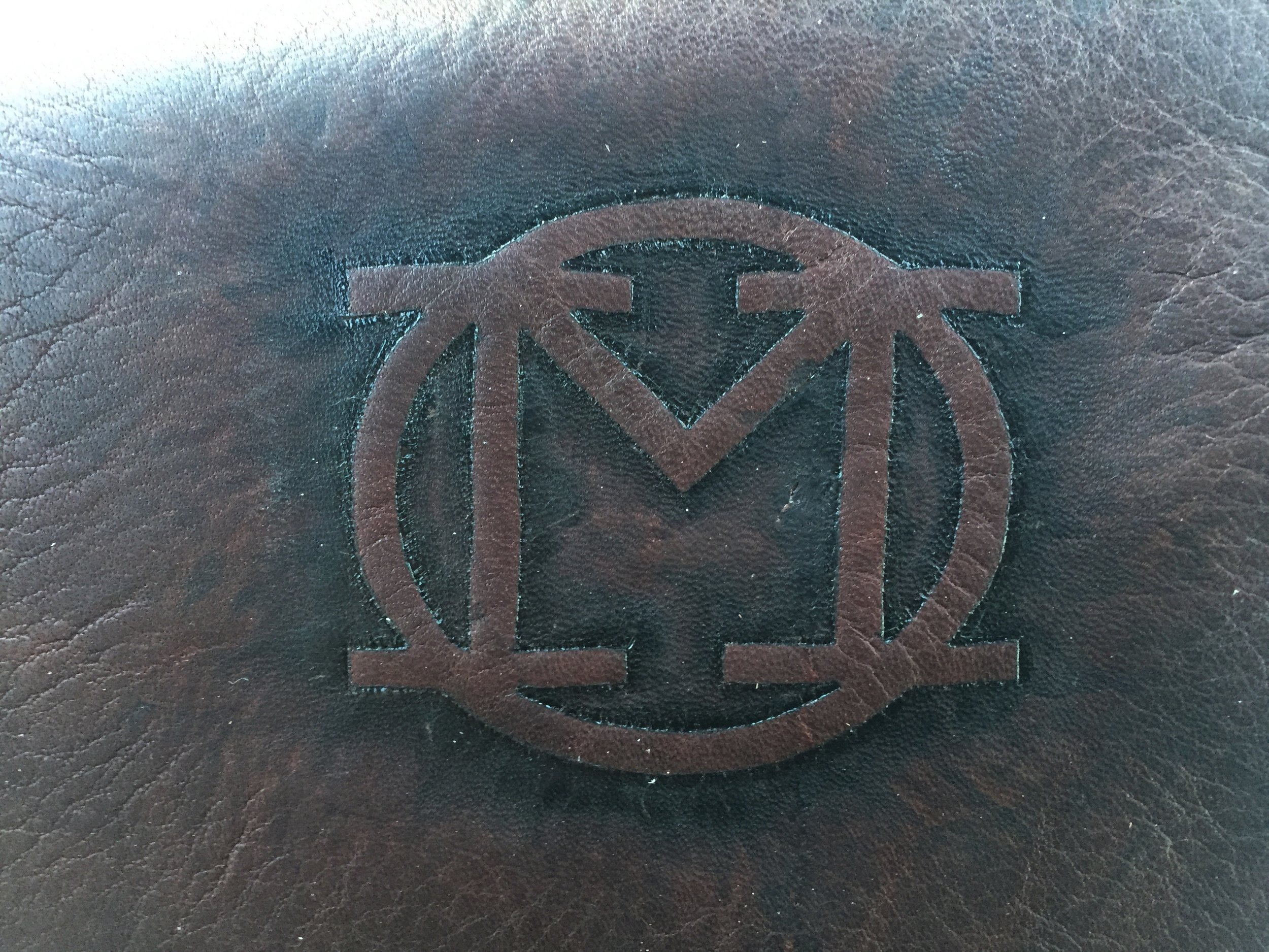Circle M Brand - leather Pyrography brand by hand.JPG