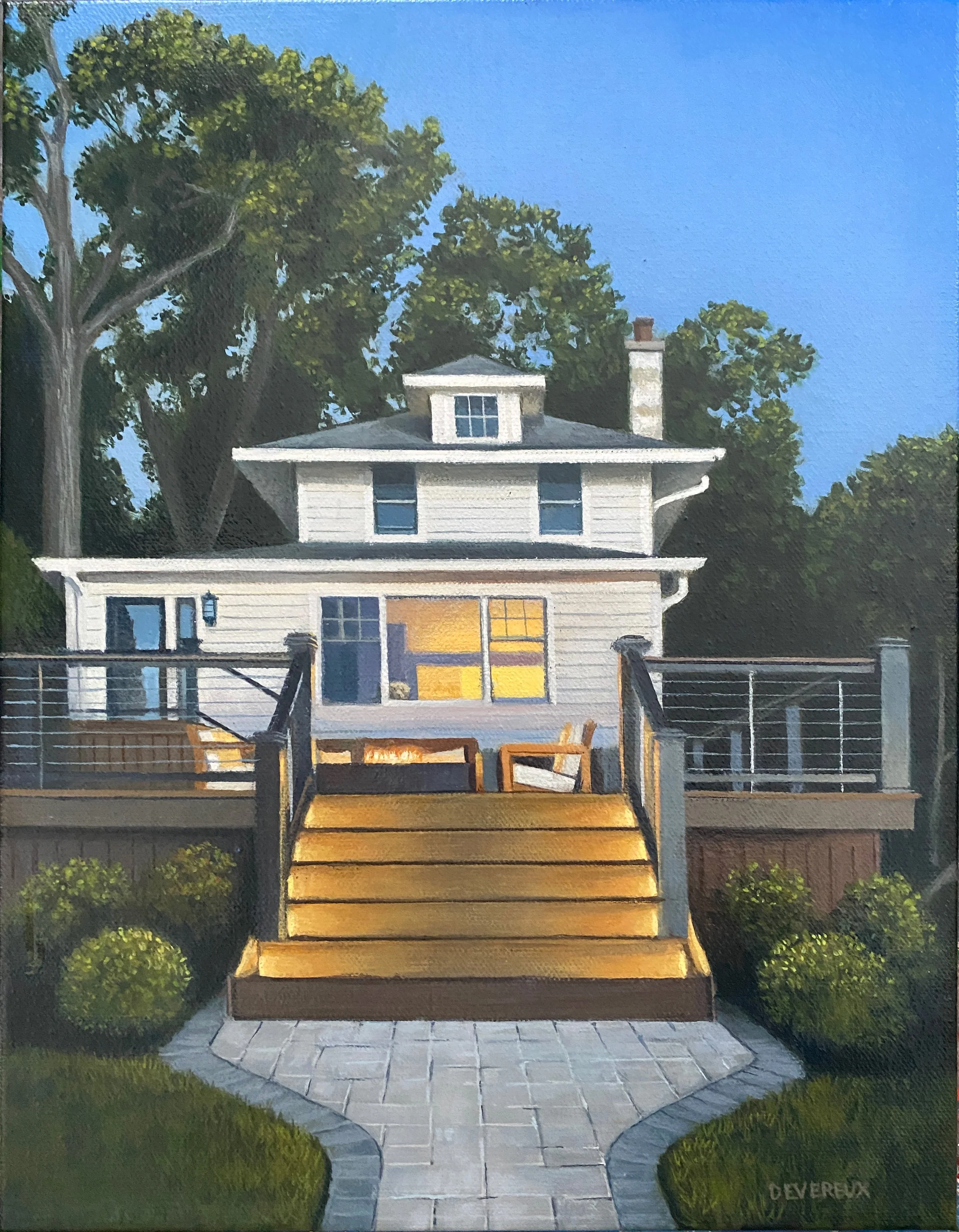 Lakehouse
 12" x 16” Acrylic on canvas 