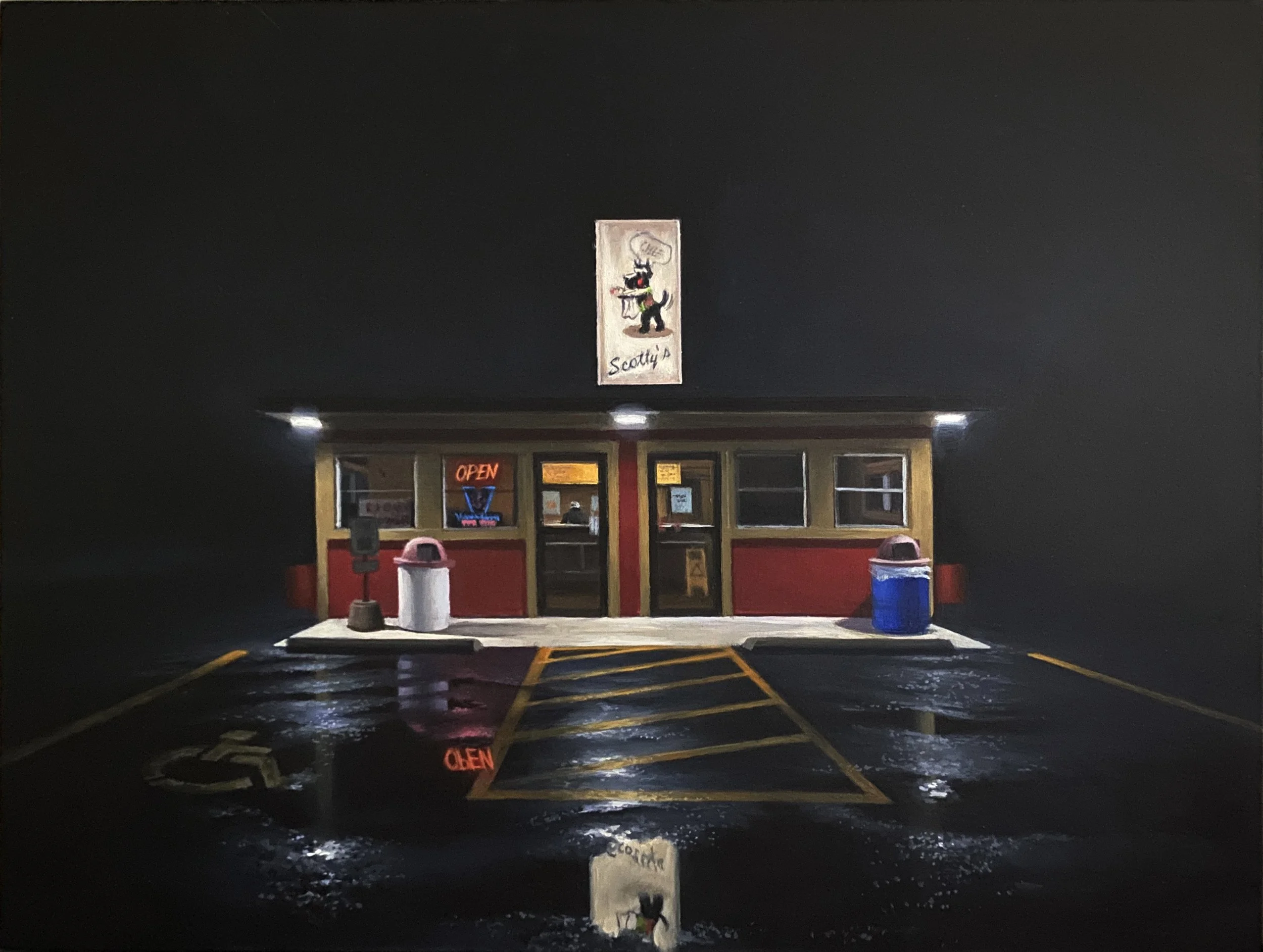 Scotty's Hot Dogs
 12" x 16” Acrylic on canvas 