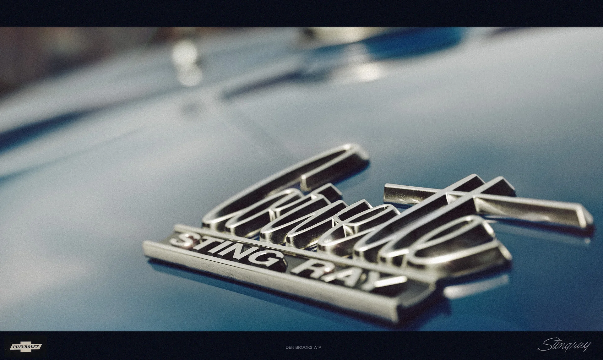 Rear label test. Maxwell render.