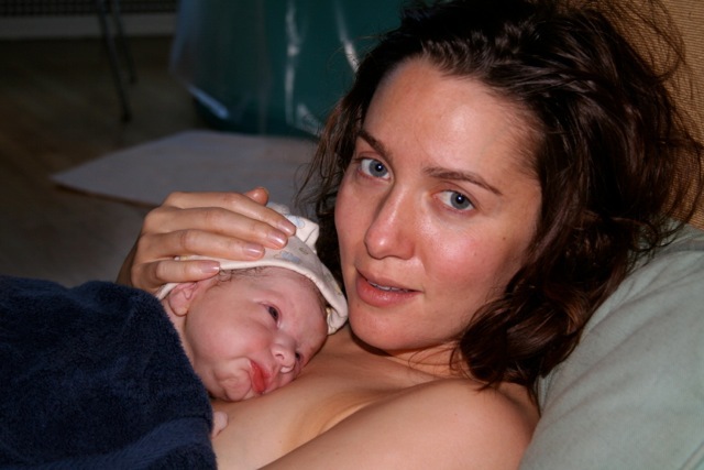 These photos were taken immediately after he was born!