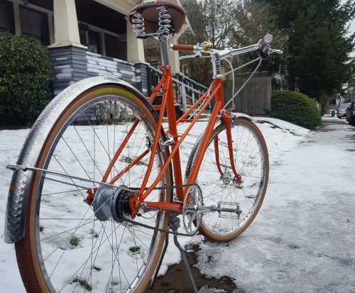 One last shot of this gal frolicking in the snow before she gets boxed up and heads out to her forever home in a warm, sunny southern state. ❄ #gladyscustombuild