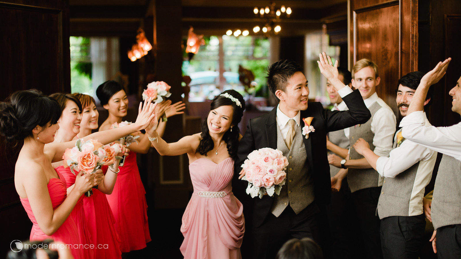 Grand Entrance at Stanley Park Pavilion - The First High Fives!