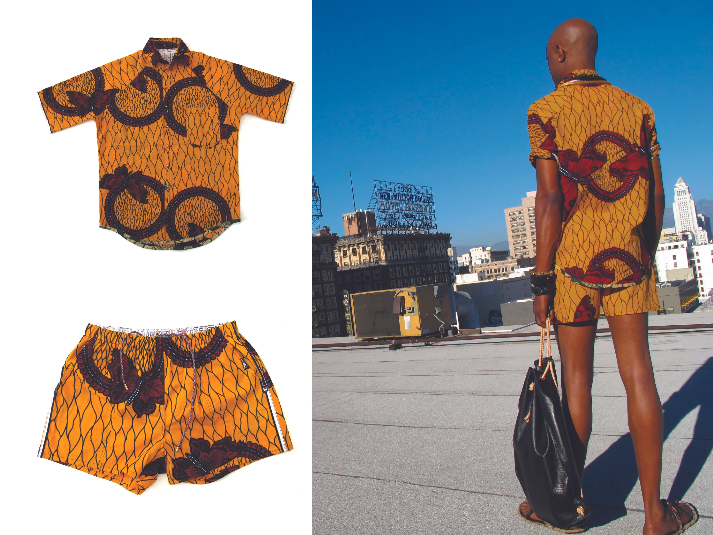 BUTTERFLIES - raglan shirt and bather