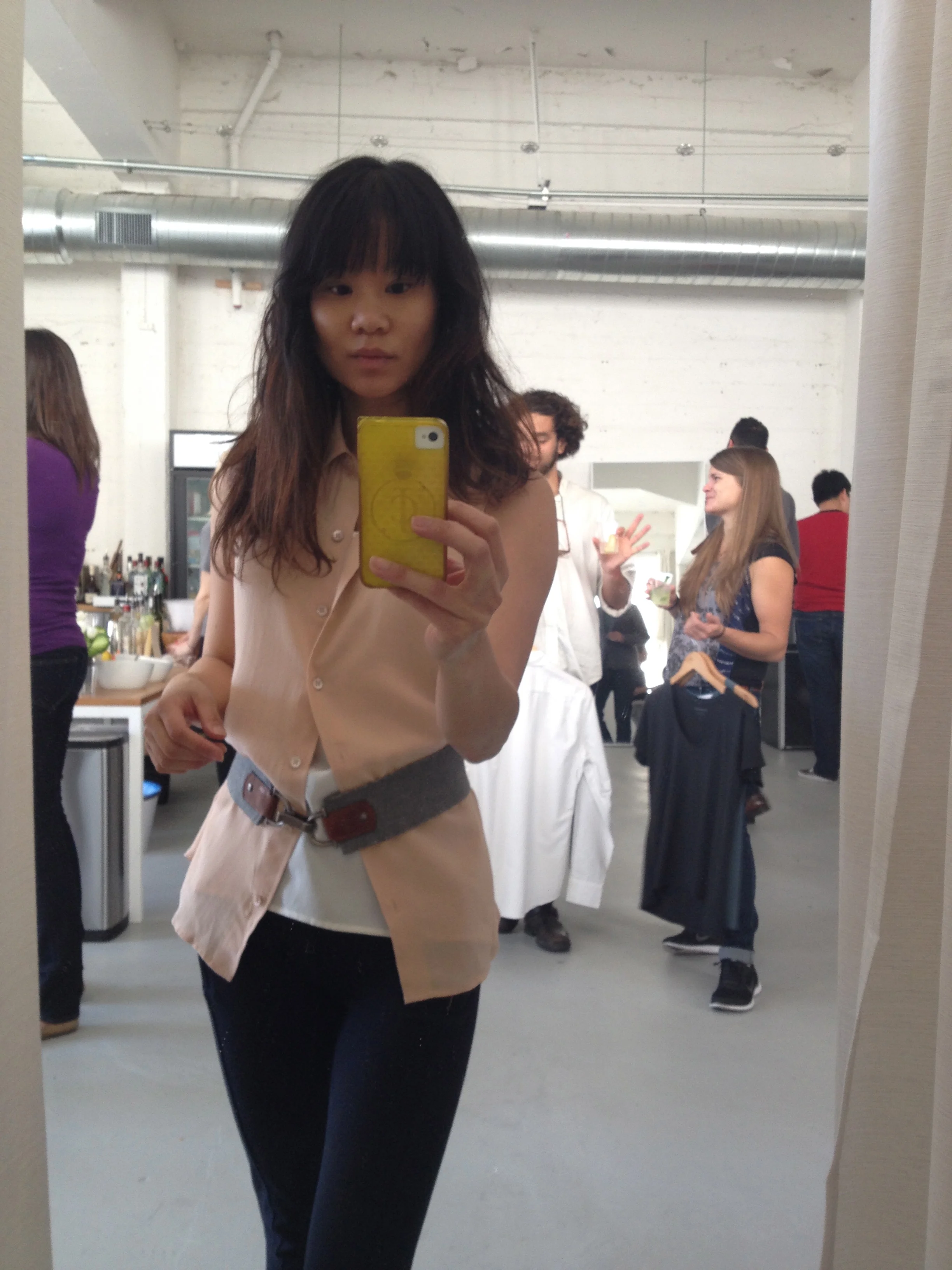 Selfie. I like Everlane's soft fabrics and translatable styles. They're ready for work and play!