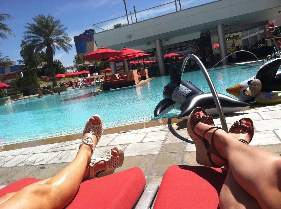 Ladies, can I get you a drink from my great cabana?