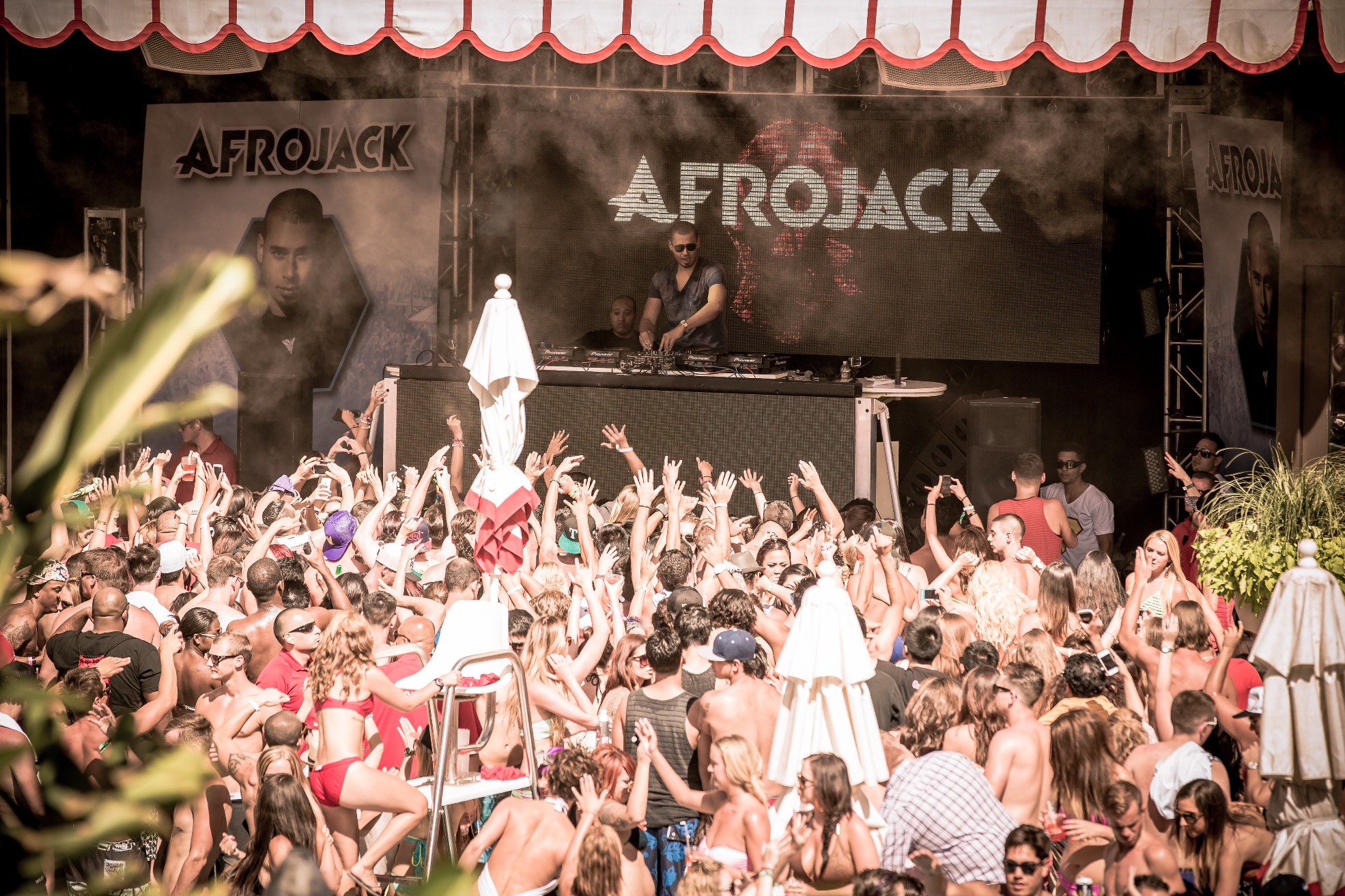 VIP Tables normally have the best view of everything. Including the DJ.