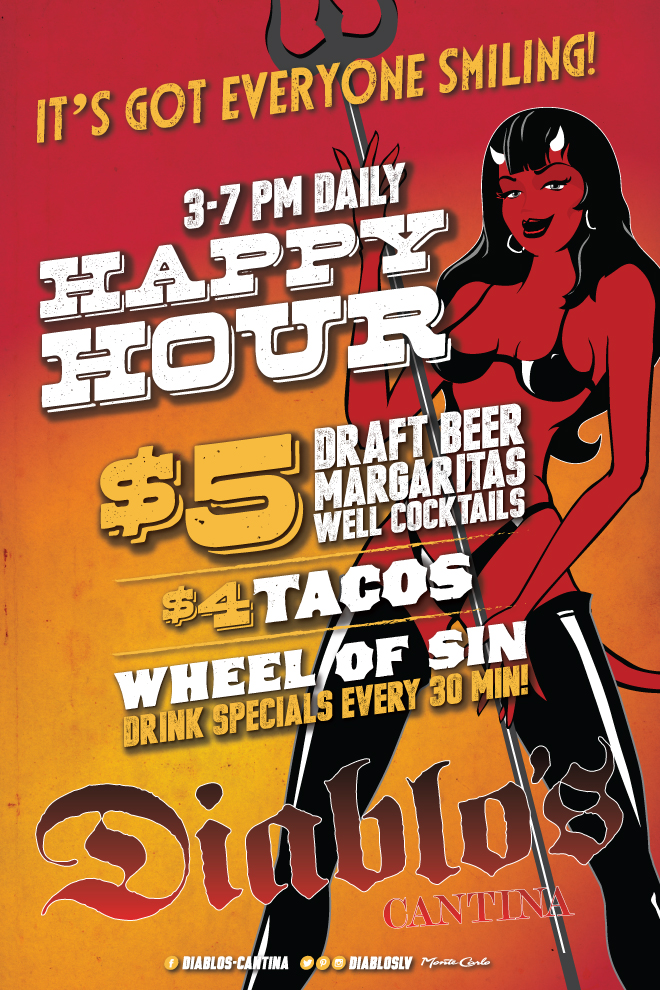 Up and Down the Strip Happy Hours!
