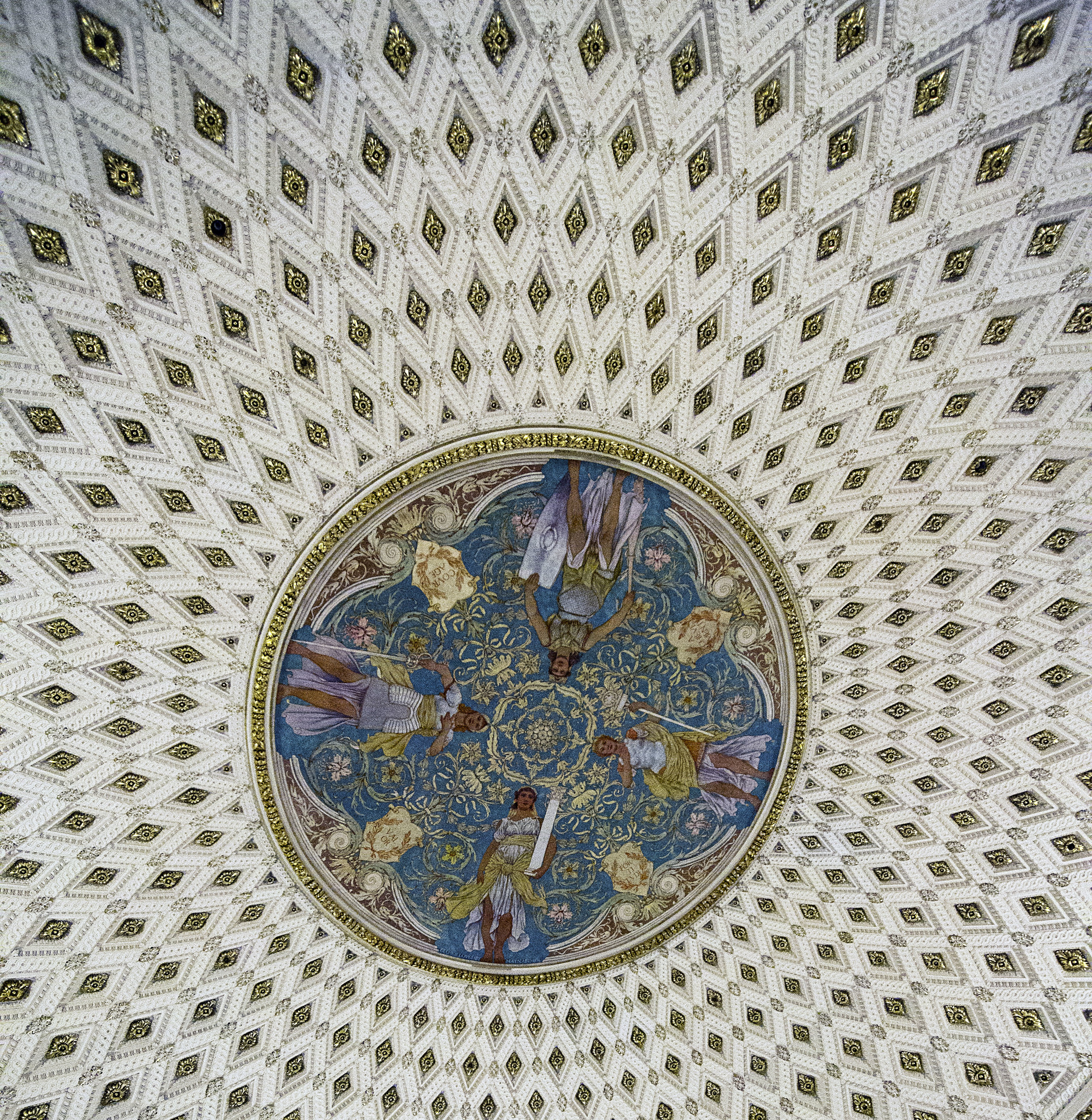 The ceiling of the main hall, which is awesome. 
