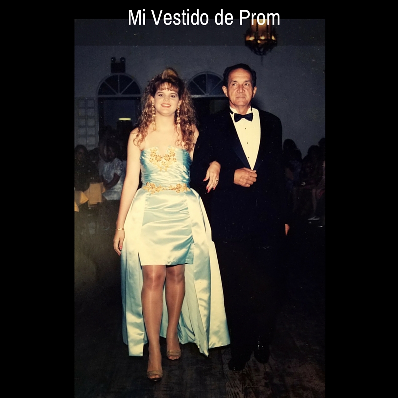 Con Papi en el día de mi prom... Mayo de 1992
