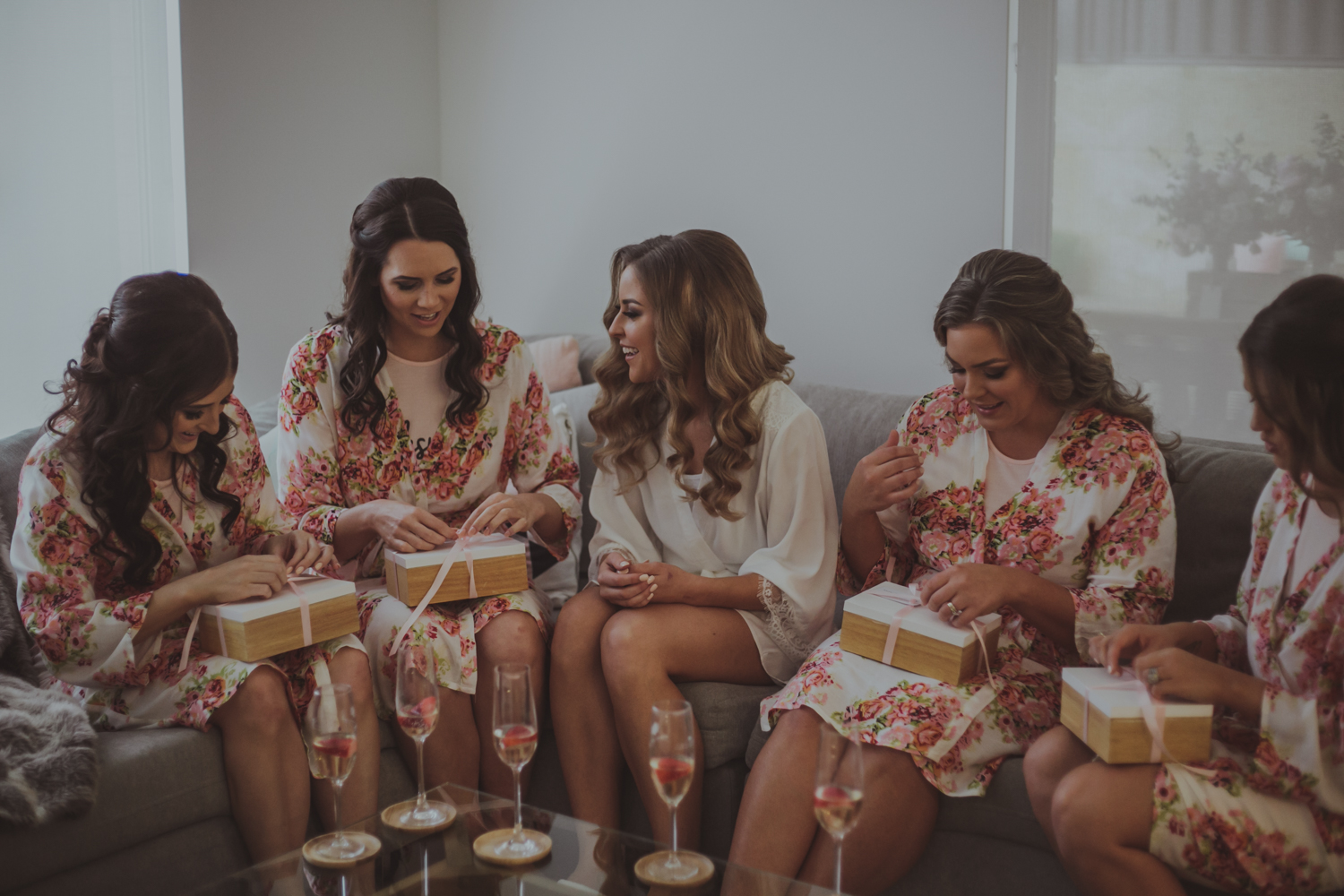 bride and bridesmaid