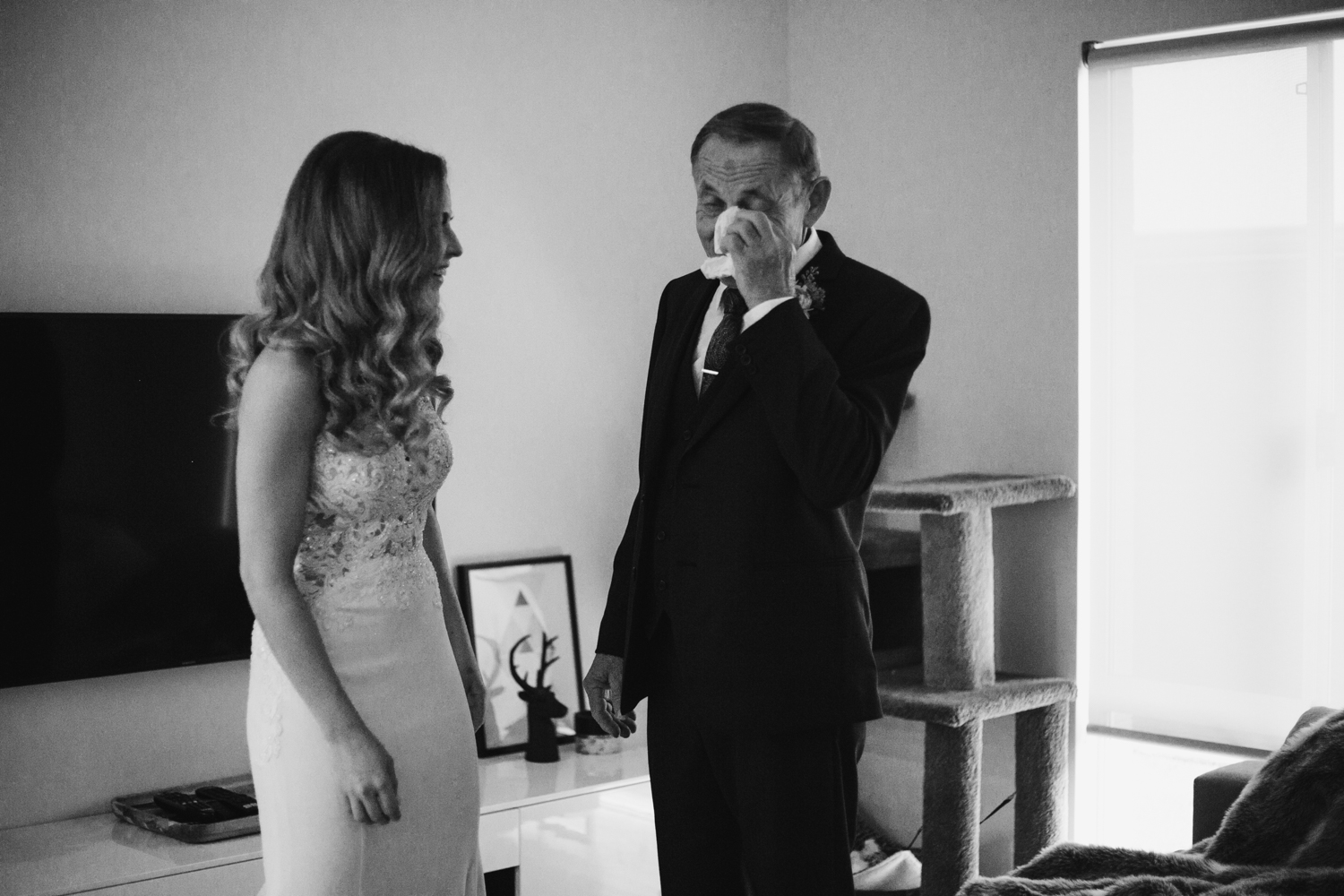 father sees daughter as bride