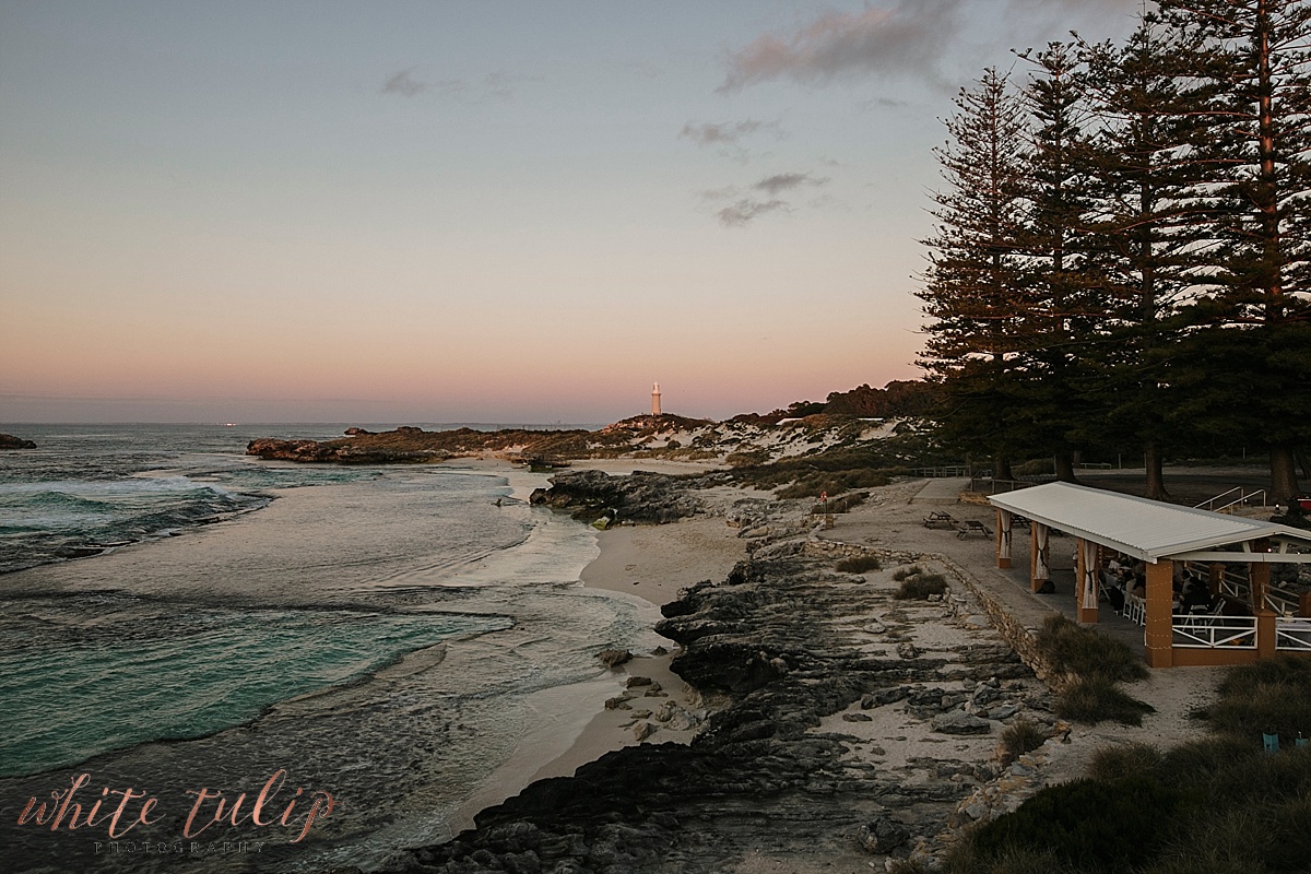 sunset at the basin rottnest