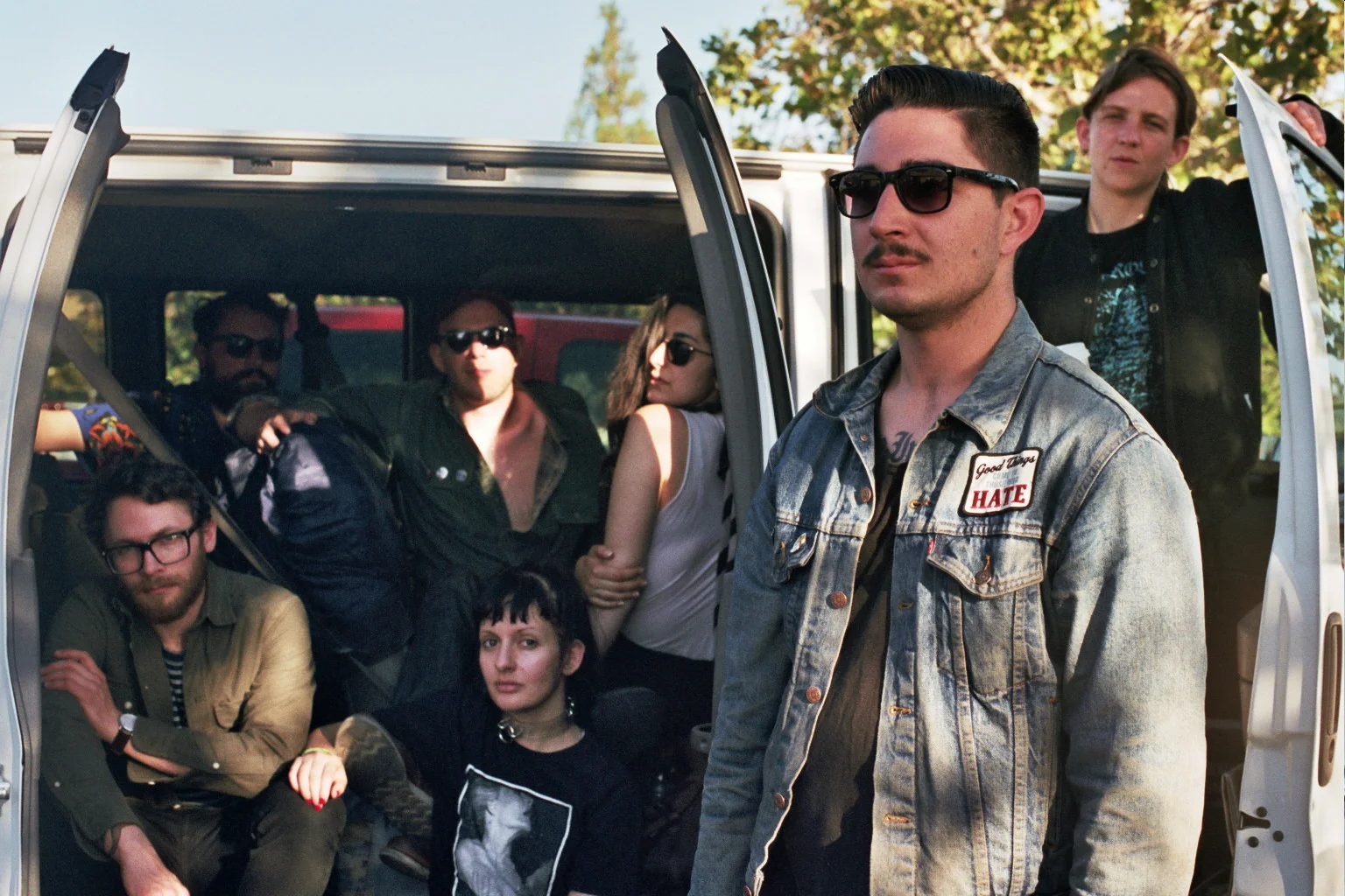 From Left to Right: Colin Gallagher (King Woman), Joey Raygoza (King Woman), Charles Vincent (American Scene), Iphigenia Gras (Foie Gras), Kristina Esfandiari, James Mueiners (Mother Room), Sky Madden (King Woman, Chasms).