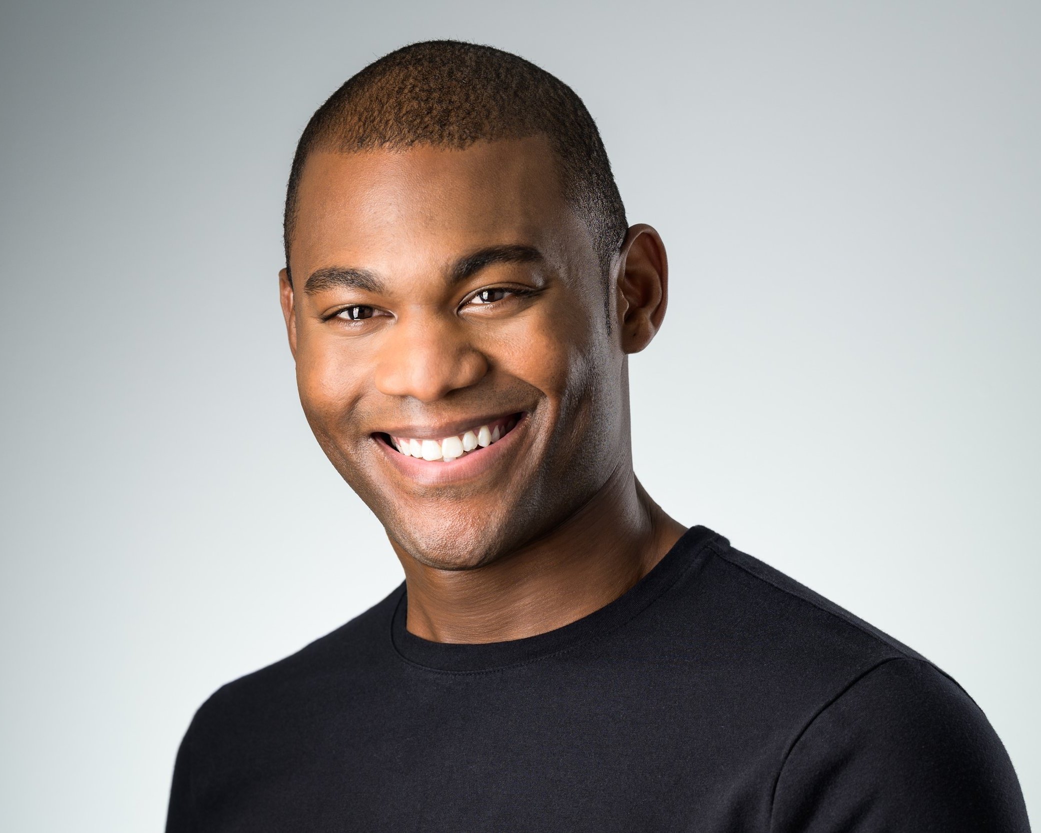 young African American mens actor headshot