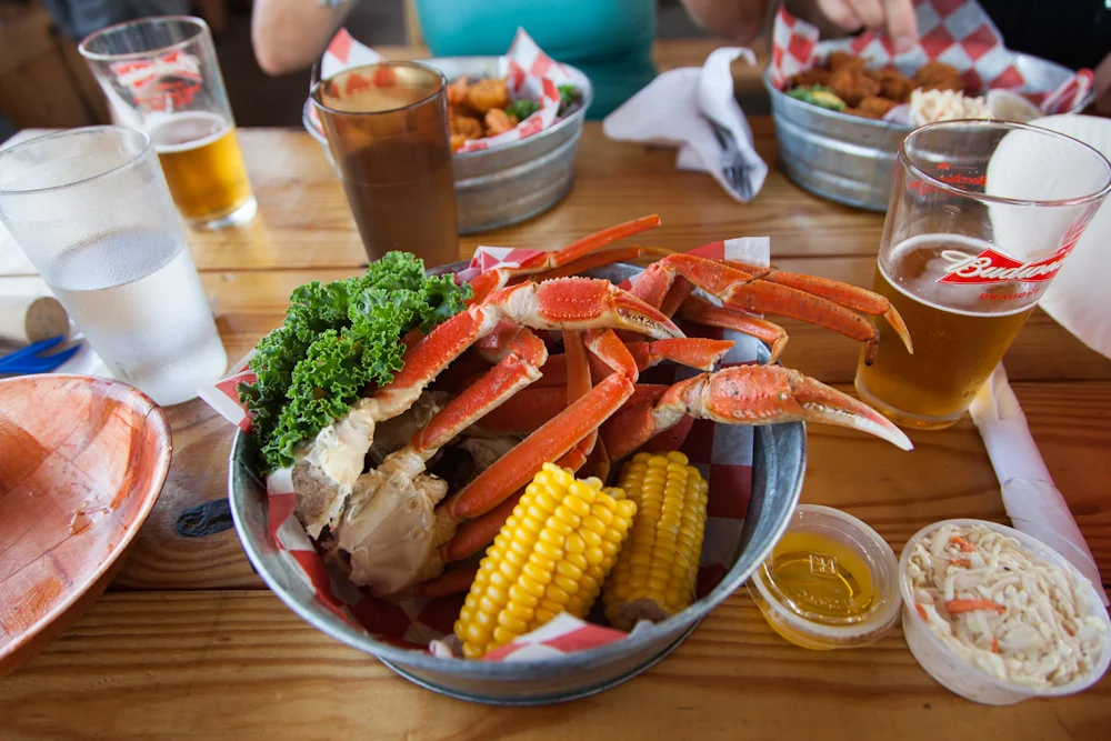 Snow Crab Legs at Brooklyn Crab in Redhook.