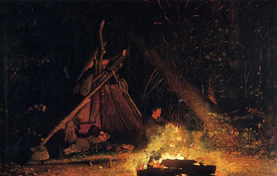 The Campfire by Winslow Homer