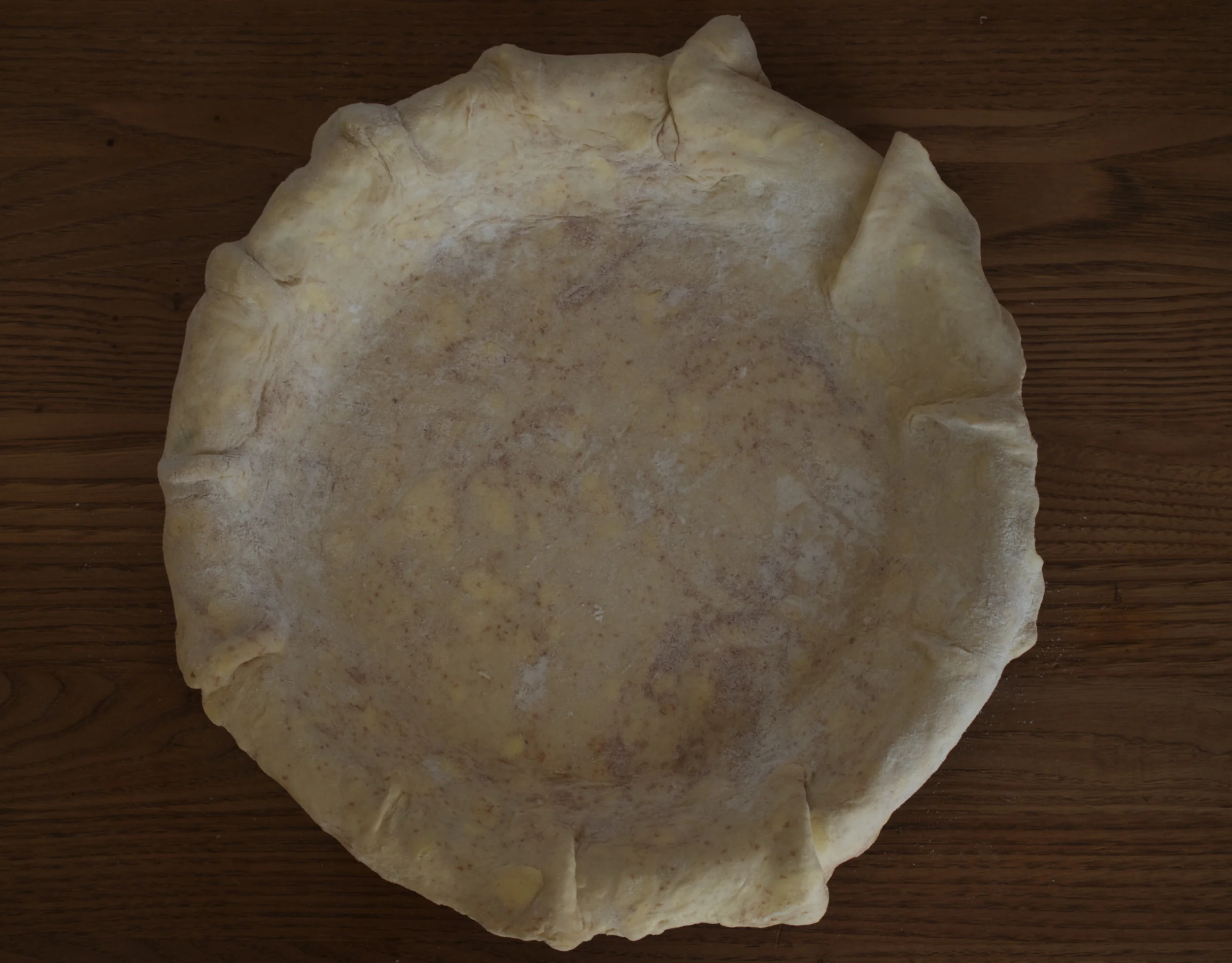 I used a little wholemeal flour, hence the appearance.