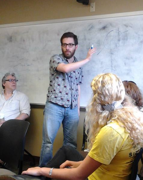 with Julian Boal Pedagogy and Theatre of the Oppressed Conference/ Miami University, Ohio
(USA) 2013