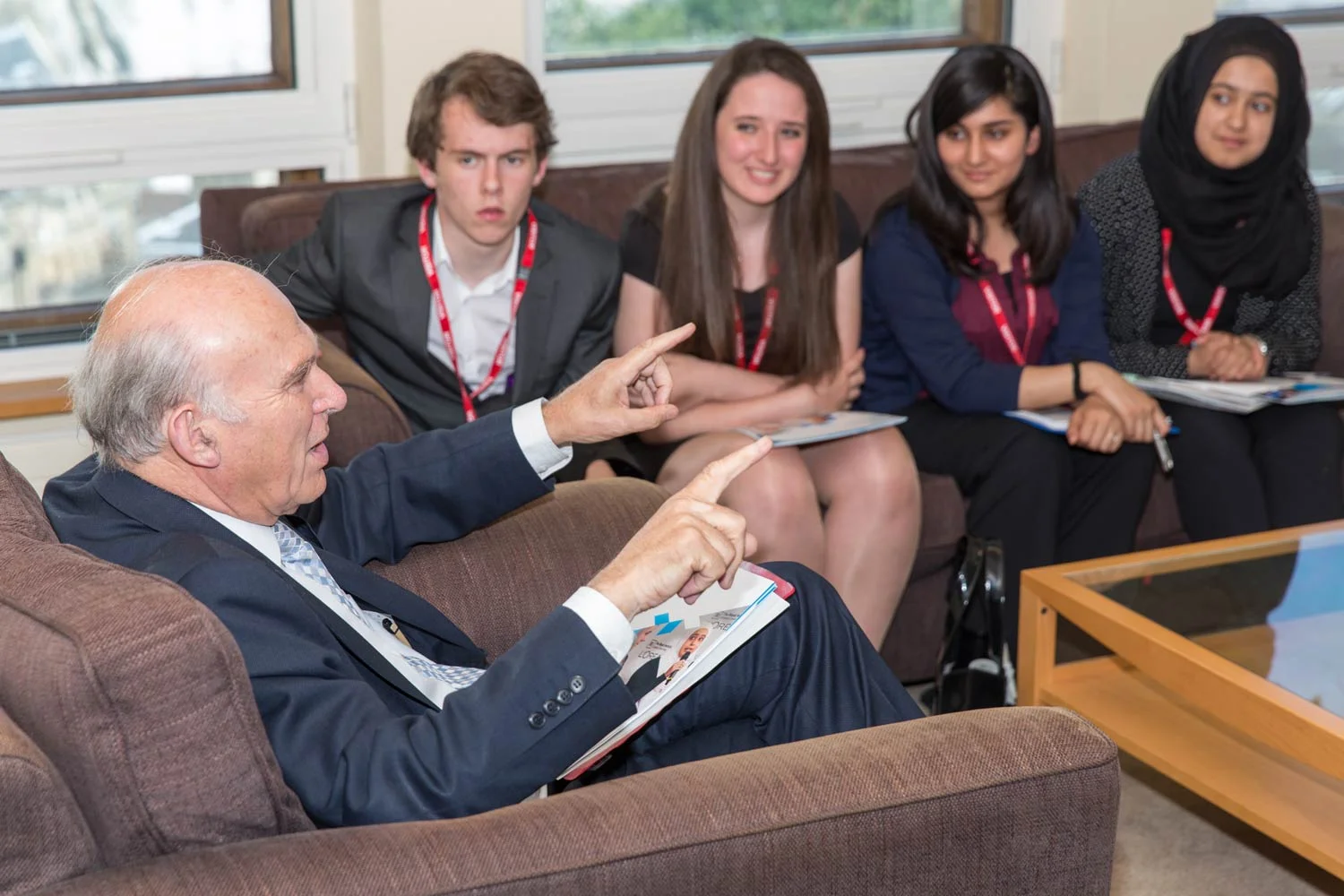Vince Cable Meets L'Oreal Young Scientists (Copy)