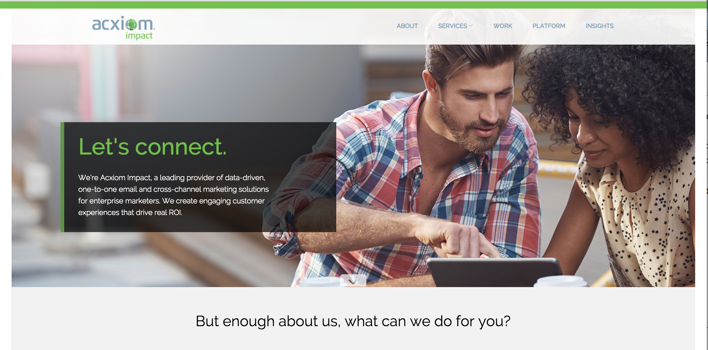 AcxiomImpact.com Homepage