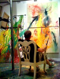  Scotty in his studio on Ossington in Toronto November 2009. 