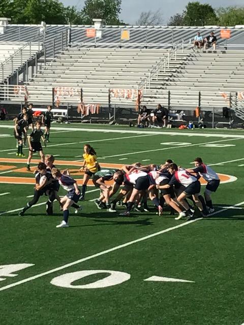 Frenchy & Bryce hounding the Woodlands scrumhalf