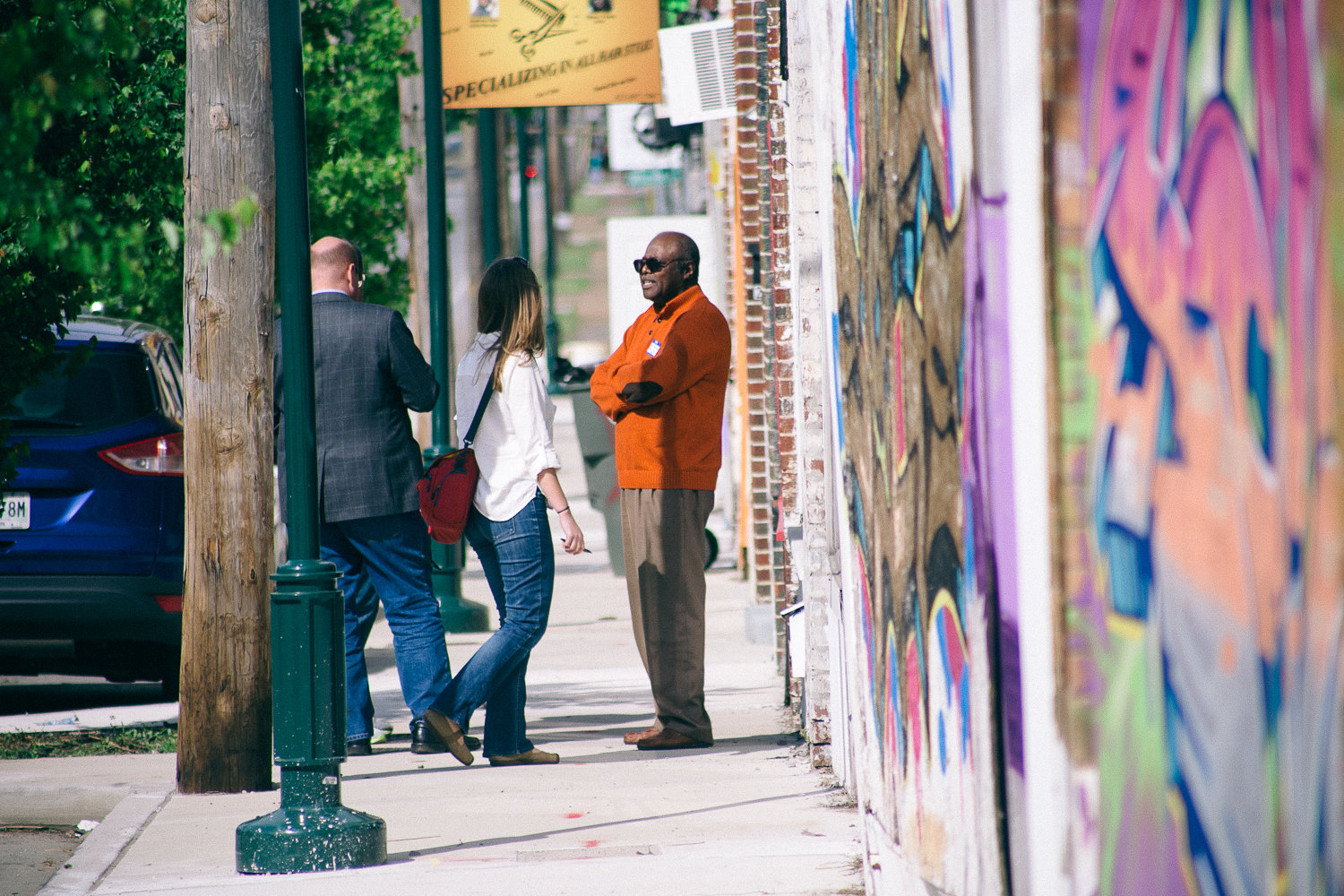 To begin the workshop, East Chattanooga residents and business owners led their teams on a tour of the neighborhood they love. (Credit: Our Ampersand Photography )