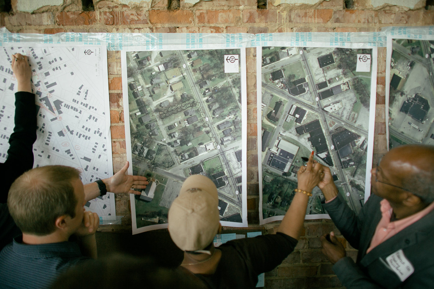 Portland urban designer Will Dowdy and neighborhood business owner Kim Bonds discussed tactics for the future of Glass Street with Maurice Cox, associate dean for community engagement at the Tulane University School of Architecture. (Credit: Our Ampersand Photography )