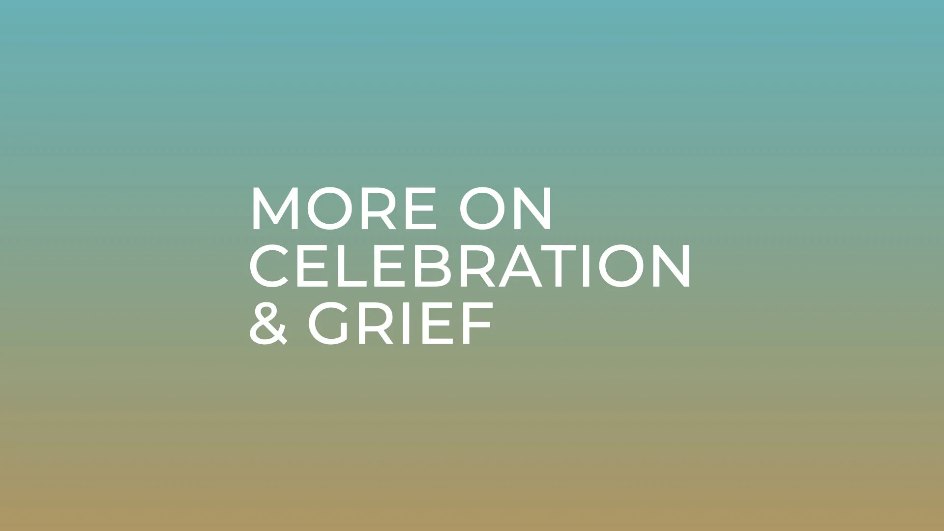 More on Celebration &amp; Grief - Maria Santillan, Vince Brackett, Kyle Hanawalt