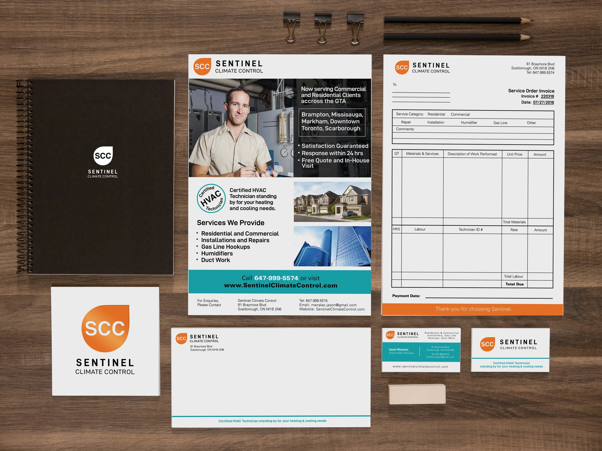 logo letterhead invoice and envelope design